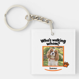 Llavero Foto Divertida de Perro y Nombre Supervisor de Pas