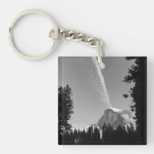 Llavero Foto en blanco y negro de Cliffside Cloud Yosemite