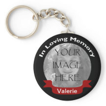 Foto en memoria amorosa Black Red Personalized