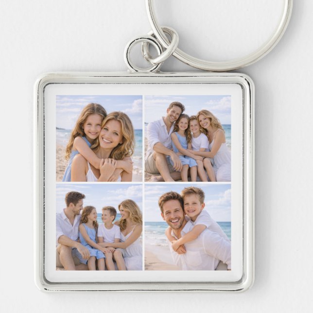 Llavero Foto familiar personalizada (Frente)
