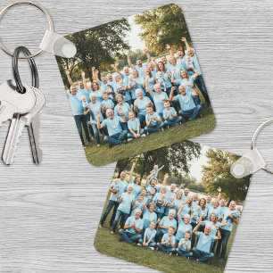 Llavero Foto Familiar Personalizada de Dos Fotos en Ambos 