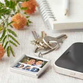 Llavero Foto familiar personalizada Te amo, cita de papá