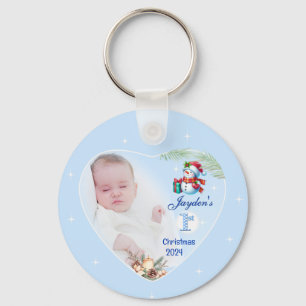 Llavero Foto Keychain keepsake - niños Navidades primero