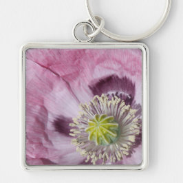 Llavero foto macro flor de pasión púrpura -