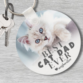 Llavero Foto Mascota personalizada de Cat Dad