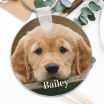 Llavero Foto Mascota personalizada de Perro Moderno Lover<br><div class="desc">¡Lleva a tu mascota a cualquier lugar donde vayas con esta cadena de fotos del mascota personalizado! ¡Un deber para cada madre perro y papá perro! Cadena de fotos de Mascotas personalizados de Perro Moderno Lover</div>