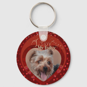 Llavero Foto Mascota personalizada de Red Keepsake