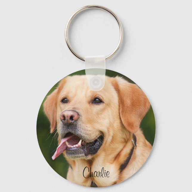 Llavero Foto Mascota personalizada y amante de los perros  (Anverso)