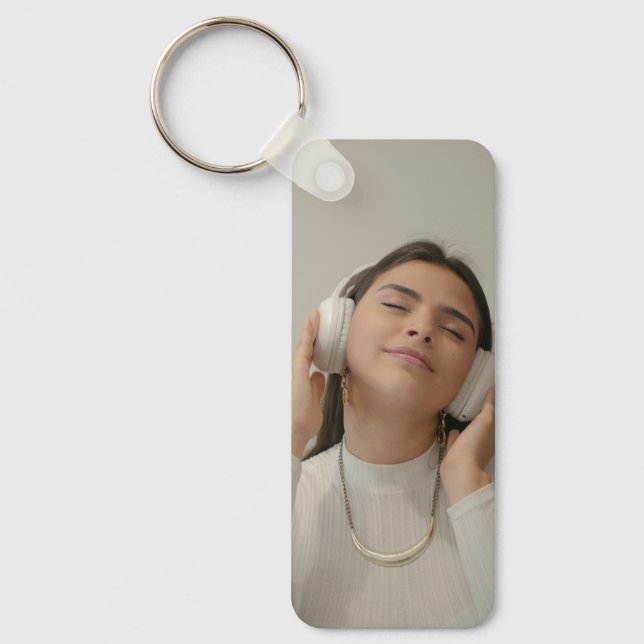 Llavero Foto moderna completa personalizada (Anverso)