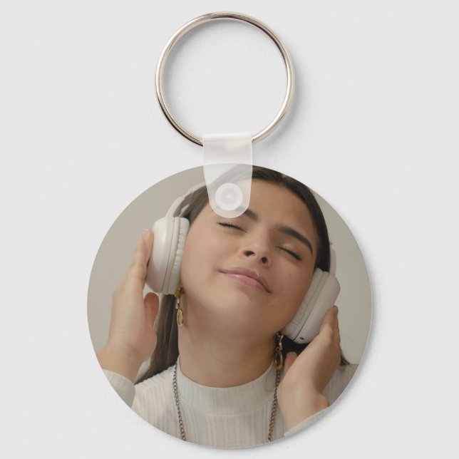 Llavero Foto moderna completa personalizada   (Anverso)