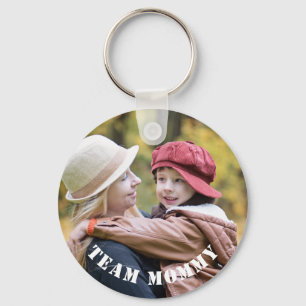 Llavero Foto moderna del personalizado de la mamá del