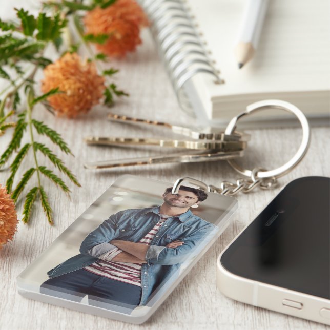 Llavero Foto personalizada (Frente Derecha)