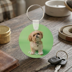 Llavero Foto personalizada 2Con tu perro 2 Nombre en la im