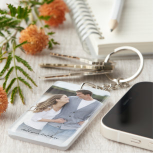 Llavero Foto personalizada Añadir tu texto