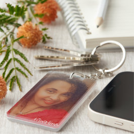 Llavero Foto personalizada | Cadena de claves acrílicas cú