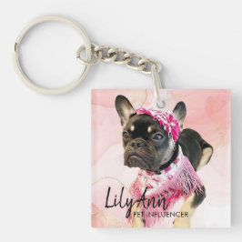 Llavero Foto personalizada Código QR en medios sociales | 