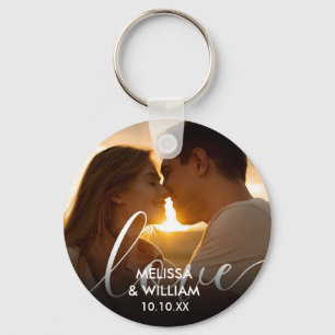 Llavero Foto personalizada con nombre y fecha