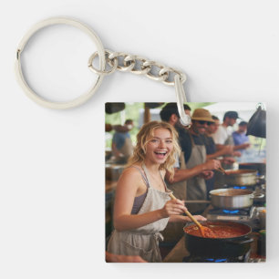 Llavero Foto personalizada de concurso de chili