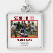 Foto personalizada de noche de senior de béisbol