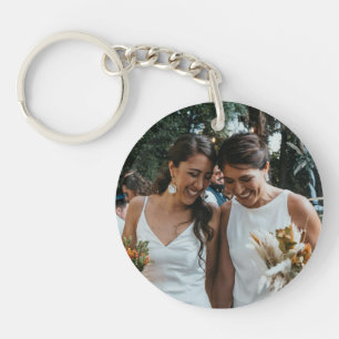 Llavero Foto personalizada de Personalizado de Purpurina a