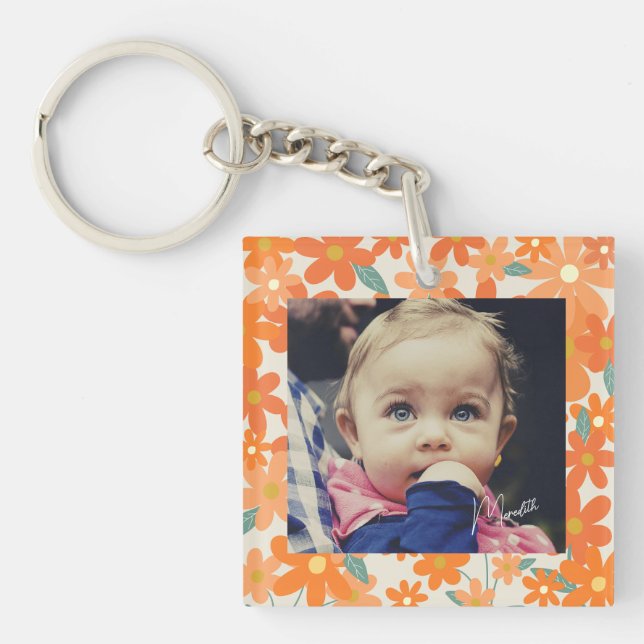 Llavero Foto personalizada del bebé (Frente)