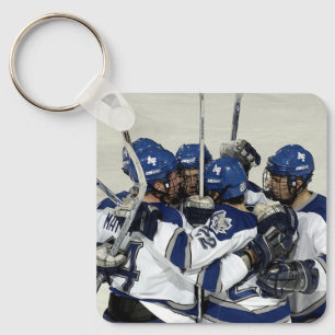 Llavero Foto personalizada del equipo de hockey