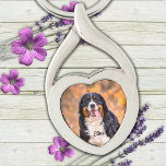 Llavero Foto personalizada del Mascota Keepsake de perro a<br><div class="desc">¡Lleva a tu mascota a cualquier lugar donde vayas con esta cadena de fotos del mascota personalizado! ¡Un deber para cada madre perro y papá perro! Tecla de fotos del Mascota de Keepsake del perro</div>