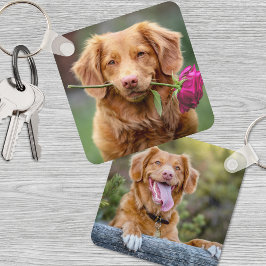 Llavero Foto personalizada del Mascota Keepsake de perro a