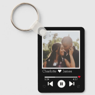 Llavero Foto personalizada del reproductor de música