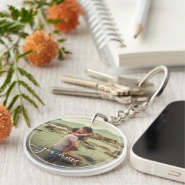 Llavero Foto personalizada feliz tú y yo enamorados