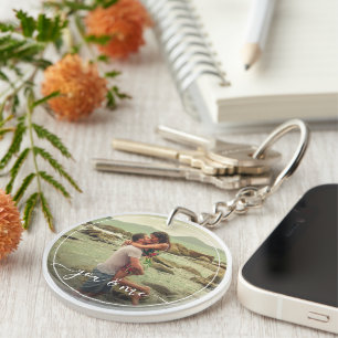 Llavero Foto personalizada feliz tú y yo enamorados