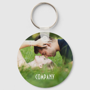 Llavero Foto personalizada, nombre de la empresa