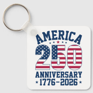 Llavero Foto personalizada (parte trasera) América 250 año