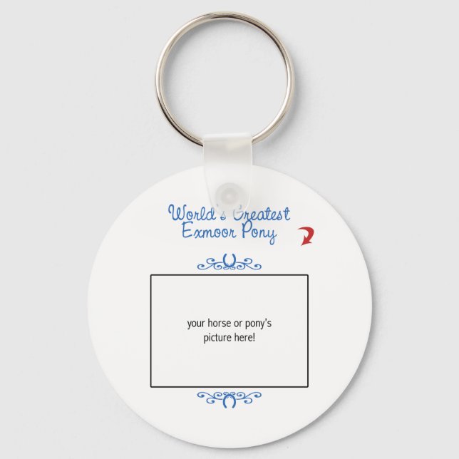 Llavero Foto personalizada! Pony de mayor exmoción del mun (Anverso)