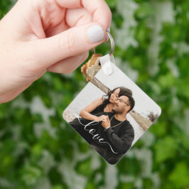 Llavero Foto personalizada y foto de texto