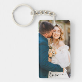 Llavero Foto personalizada y mensaje de amor Keepsake