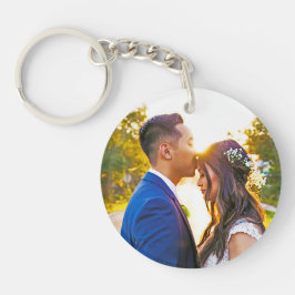 Llavero Foto personalizada y simple con texto