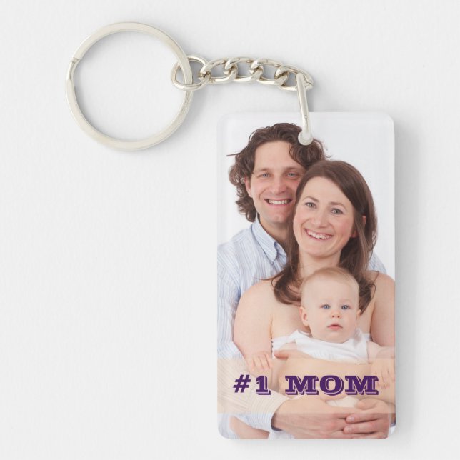 Llavero Foto Personalizado de dos lados #1 regalo de madre (Frente)