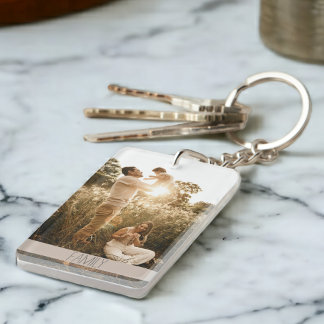 Llavero Foto personalizado + Keychain acrílico de texto un