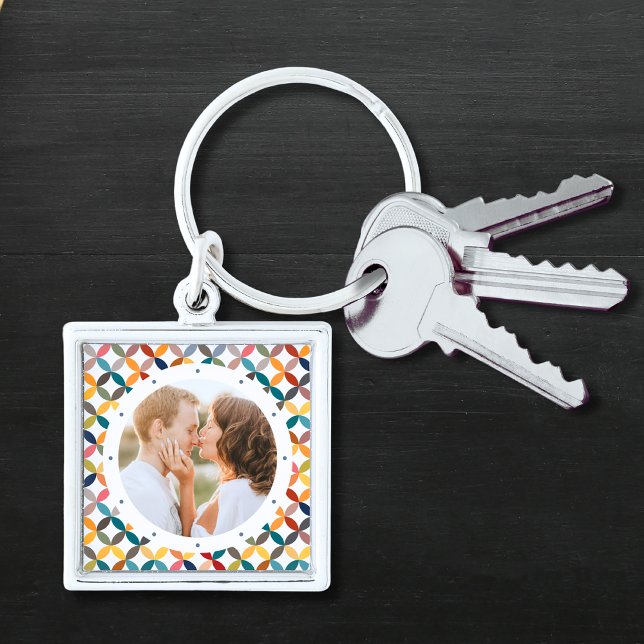 Llavero Foto personalizado Moderna Colorida Personalizada (Subido por el creador)