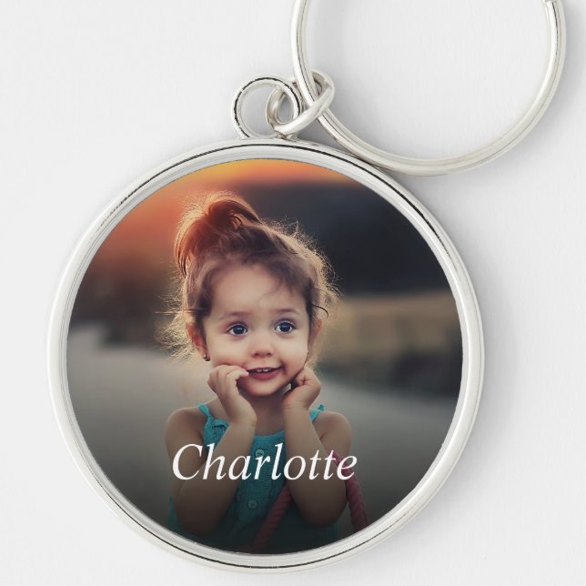 Llavero Foto personalizado personalizada Keepsake Premium (Frente)