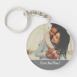Llavero Foto personalizado Te Amo Mamá Gray