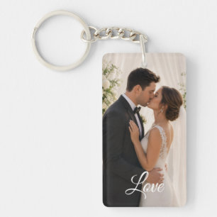 Llavero Foto simple personalizada con texto y foto