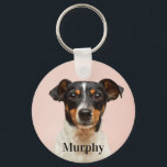 Llavero Foto y texto Mascota personalizado personalizado<br><div class="desc">Personalizado imprimió cadenas de claves personalizadas con su texto de foto y personalizado. Agregue una foto especial de su mascota y utilice las herramientas de diseño para editar o agregar su propio texto. Elija "Editar usando la herramienta de diseño" para añadir fotos y elija entre todas las opciones de color...</div>