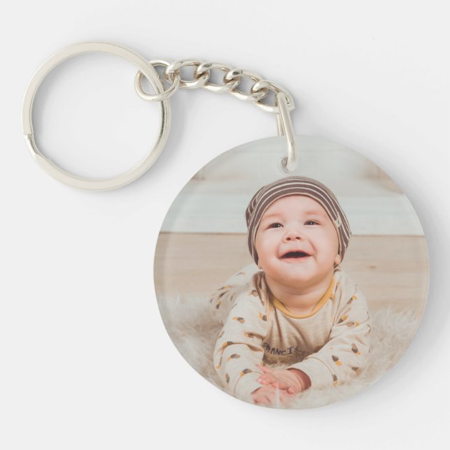 Llavero Foto y texto personalizados (Frente)
