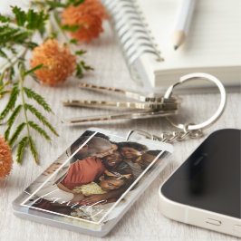 Llavero Foto y texto personalizados