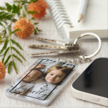 Llavero Foto y texto personalizados<br><div class="desc">Haz una cadena de claves personalizada de Photo keepsake de Ricaso - agrega tus propias fotos y texto - regalos de foto keepsake</div>