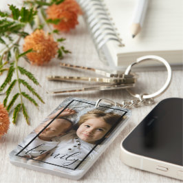 Llavero Foto y texto personalizados