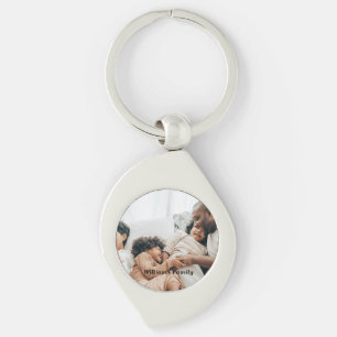 Llavero Foto y texto personalizados modernos