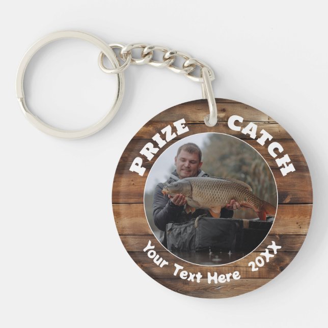 Llavero Fotografía conmemorativa del premio de pesca (Frente)
